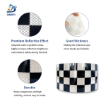 Reflective Tapes - Black White Checkeredr Reflective Conspicuity Tape